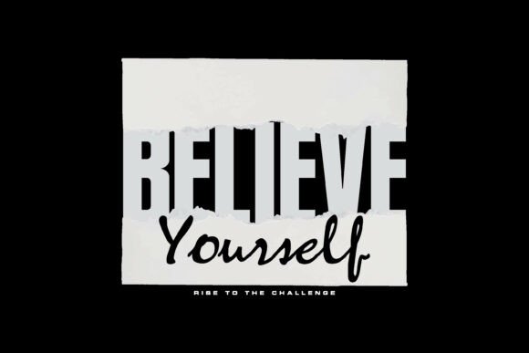Believe Typography Bold Graphic Tee: A Designer's Guide to Impactful Messaging