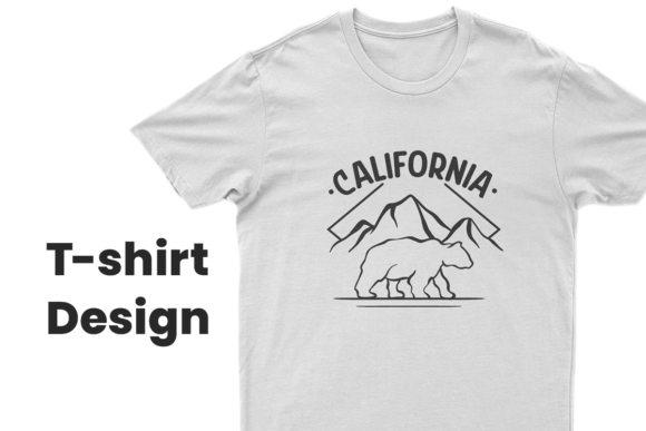 California T-shirt Design | Bear Graphic: A West Coast Icon