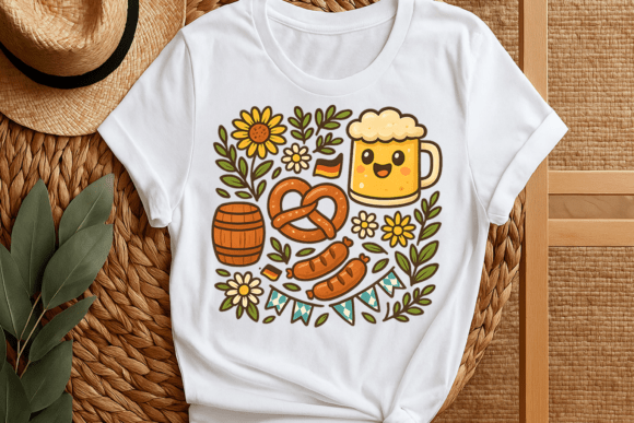 Oktoberfest T-shirt Design Graphic Png: Your Festive Asset