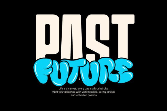 Past Future Typography Graphic Streetwea: Merging Eras