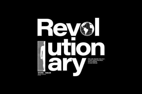Revolutionary Typography Graphic Tee: Elevate Your Brand