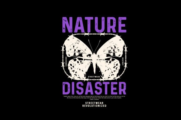 Unleash Raw Power: The Nature Disaster Skull Graphic for Edgy Branding