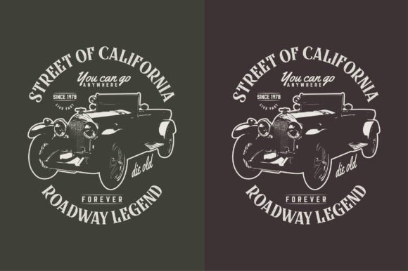 Vintage Style Old Car Vector T-Shirt Design